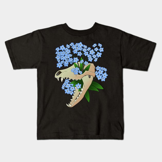 Forget Me Not Kids T-Shirt by Hexabeast